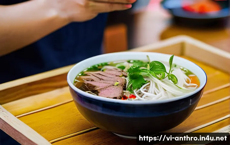 문화적 지속가능성 - **Prompt 3: Capturing the Essence of Vietnamese Cuisine for the Digital Age**
"A vibrant and mou...